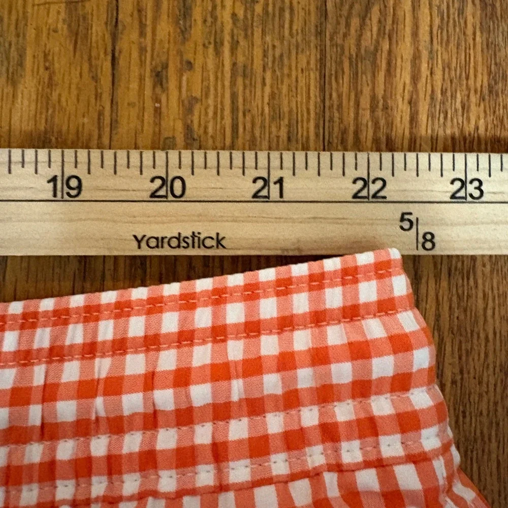 Polo Ralph Lauren NEW Mens 4XB Swim Trunks Orange Gingham Check Preppy Beach